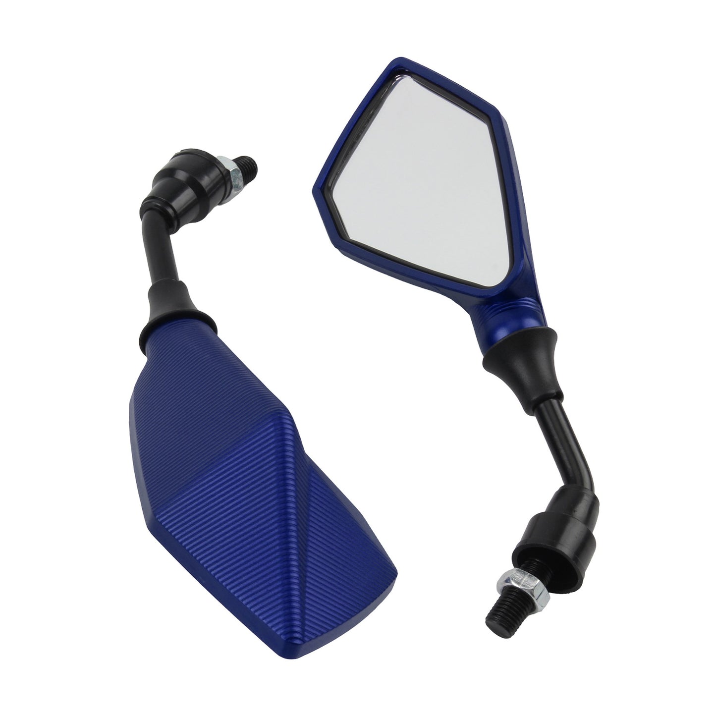 2 Peças 10MM Universal Retrovisor de Moto Grande Angular Ajustável Para Scooter Bicicleta Elétrica Ciclomotor Quadriciclo Acessórios Modificados