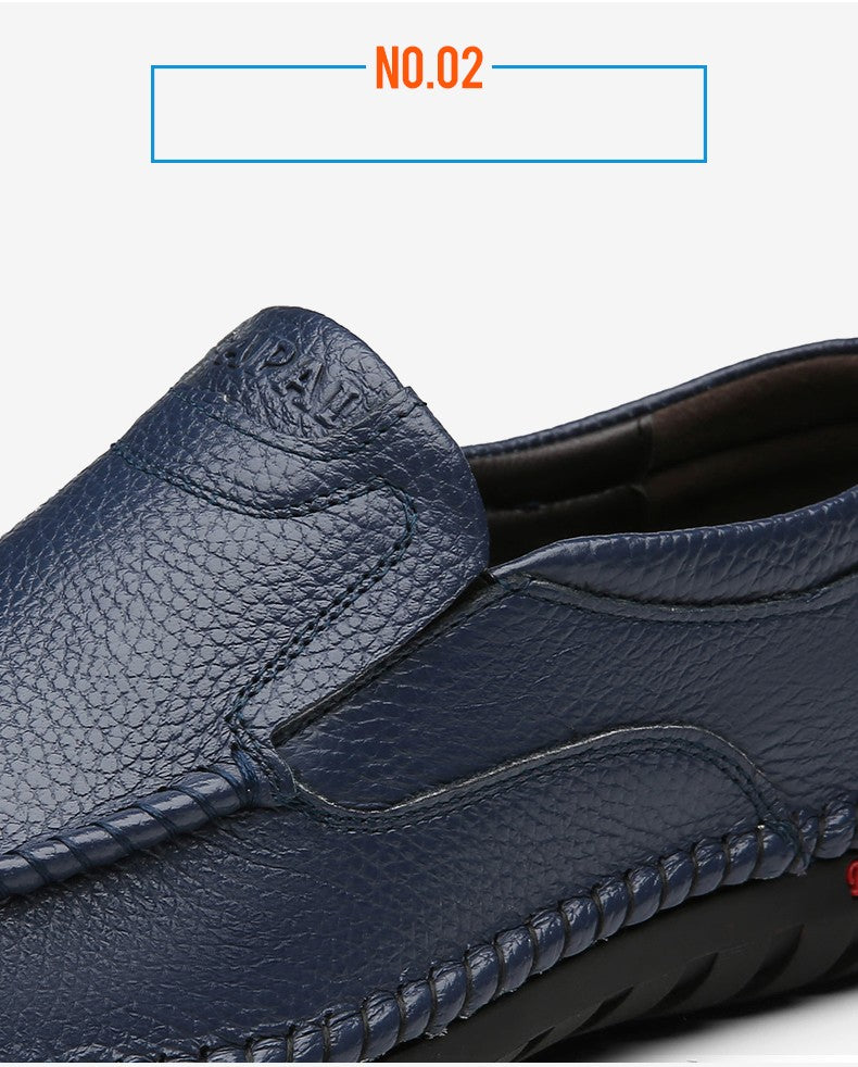 High Quality Leather Men Casual Shoes Breathable Mens Loafers Italian Luxury Brand Formal Mens Dress Shoes Slip-on Driving Shoes