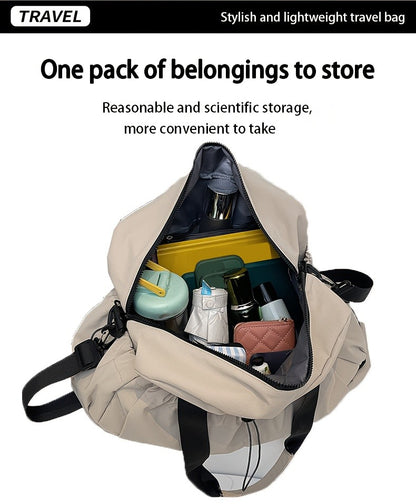 Large Travel Bag - Spacious, lightweight & durable. With adjustable strap & pockets. Perfect for travel & commute.