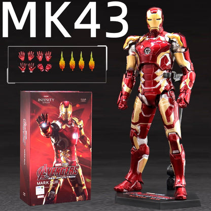 ZD Original Iron Man MK30 Blue Steel 1/10 Iron Patriot MK3 Marvel legends War Machine 10th Anniversary Action Figure Model Gift