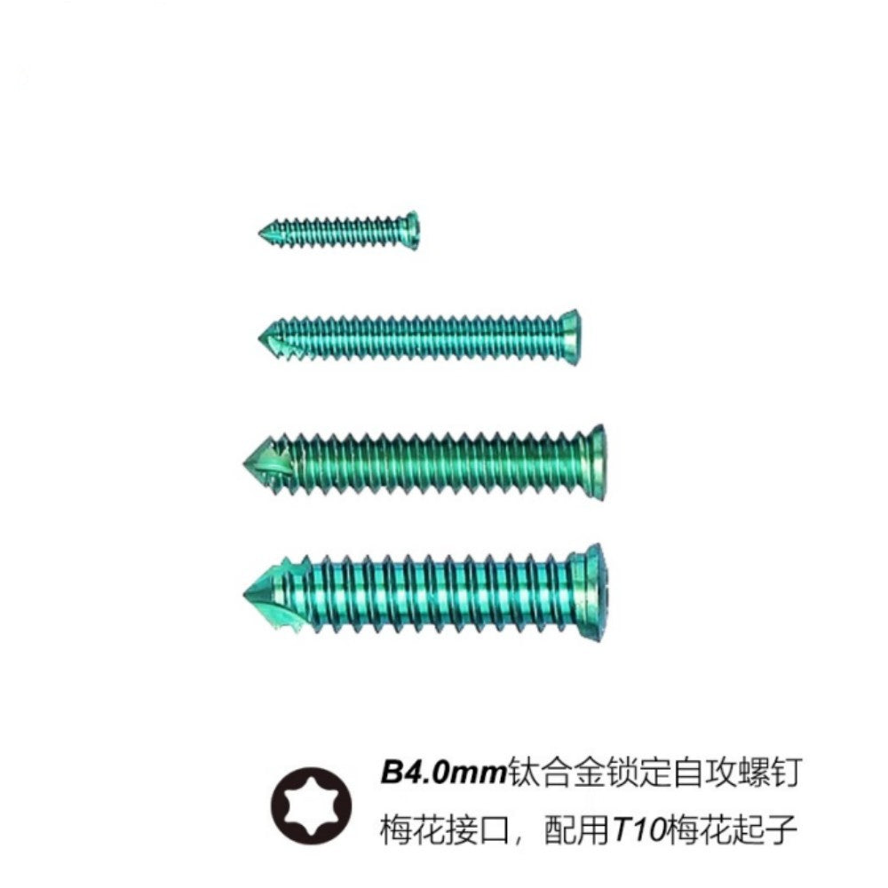 Parafusos de Bloqueio Stardrive de Titânio ALPS 4,0 mm, Implantes Ortopédicos Veterinários, Instrumentos Cirúrgicos, Acessórios Veterinários