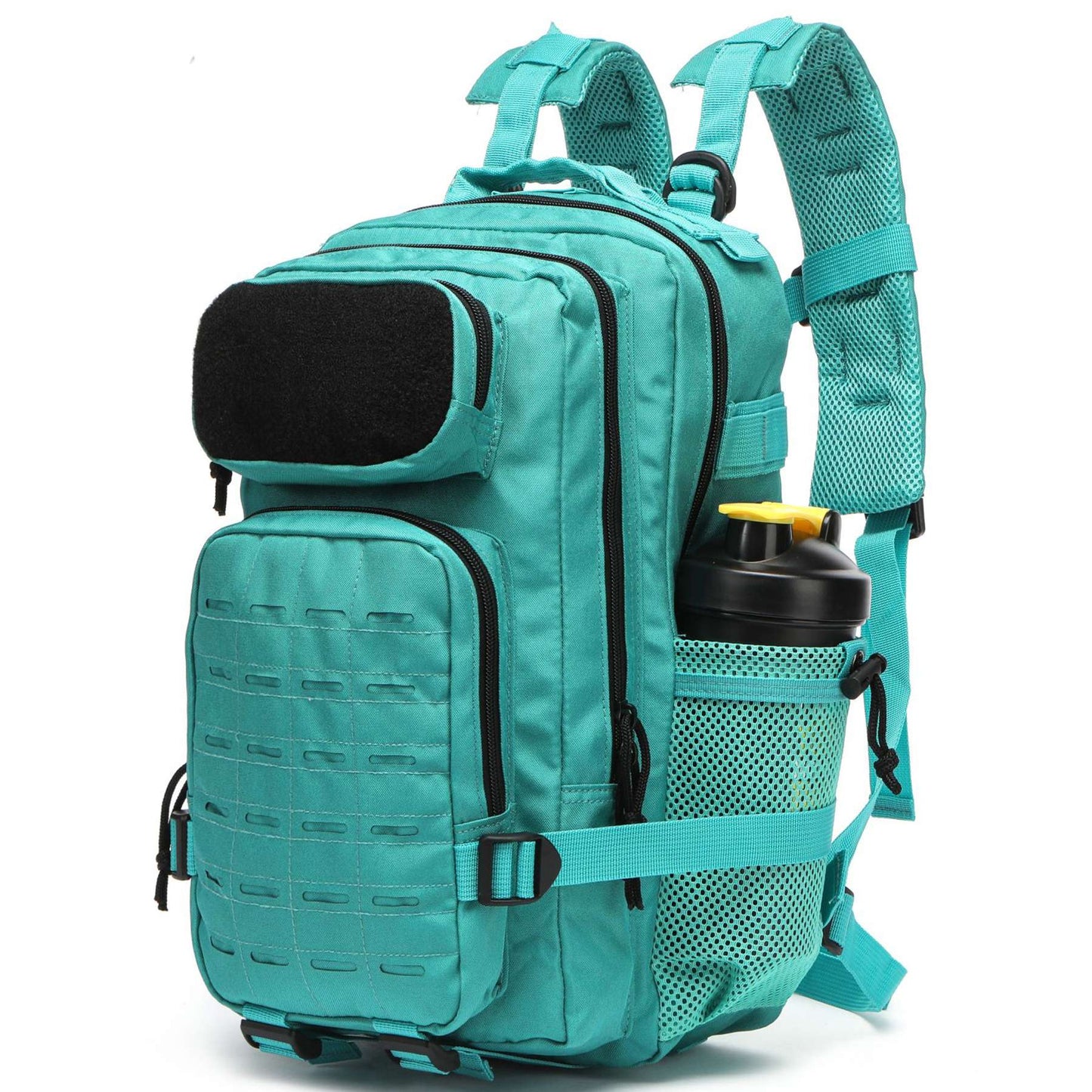 Mochila Impermeável 25L/50L com 2 Bolsos para Garrafas Academia Ao Ar Livre Viagem Caminhada Pesca Trekking Mochilas Bolsa para Notebook de 13 polegadas