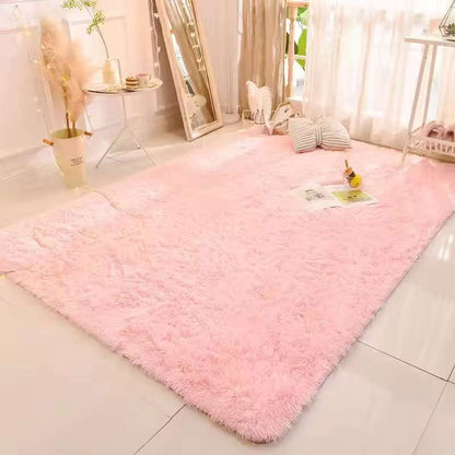 VIKAMA Tie-dyed Fluffy Carpets For Living Room Decor Bedside Rug Warm Plush Floor Mats Children's Room Play Mats Furry Carpet