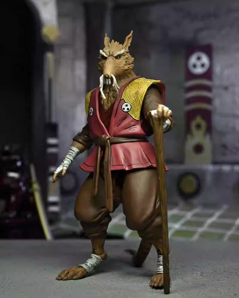 Original NECA 54351 The Last Ronin Figura de Ação Ultimate Splinter Colecionável de 7 polegadas