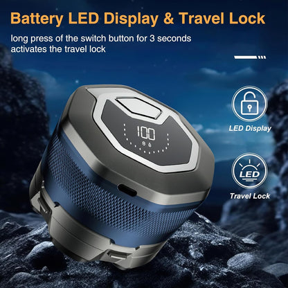 Electric Head Shavers for Bald Men 6D Magnetic Razor Hair Trimmer Rechargeable LED Display Waterproof Beard Shavers Hair Cutting