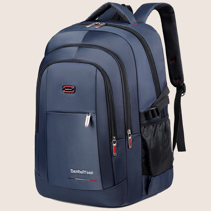 Mochila espaçosa para viagem - alças ajustáveis, fecho de zíper durável, design de cor sólida - perfeita para viagens, negóci