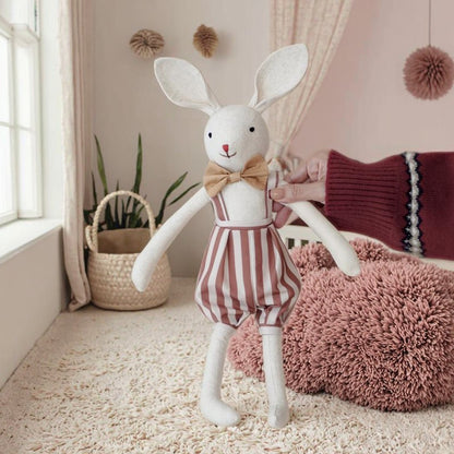 2025 Baby Plush Toy Comforts Sleeping Cute Rabbit, Bear, Mouse Baby Girl Doll, Cloth Doll Doll