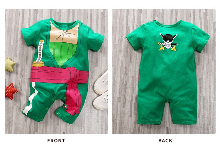 Anime Cosplay Dragon Ball Z Fantasia Infantil Bebê Menino Menina Macacão Criança Demon Slayer Roupa de Bebê Recém-nascido Macacão 0-18 Meses