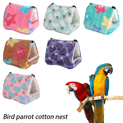 Ninho de Pelúcia para Pássaros, Rede para Papagaios, Decoração de Gaiola, Ninho de Hamster, Acessórios para Pássaros jaulas para pájaros 1 unidade