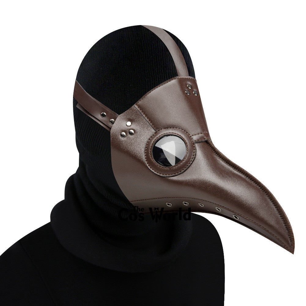 Halloween Plague Doctor Mask Steampunk Gothic Bird Beak Props for Party Carnival Cosplay Costumes Masquerade