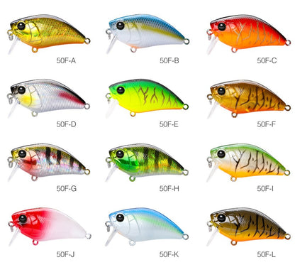 TSURINOYA Magician 50F 8.5g 50mm Crankbait Isca de Pesca de Superfície para Pesca em Água Raso Flutuante Iscas Artificiais para Tucunaré e Black Bass