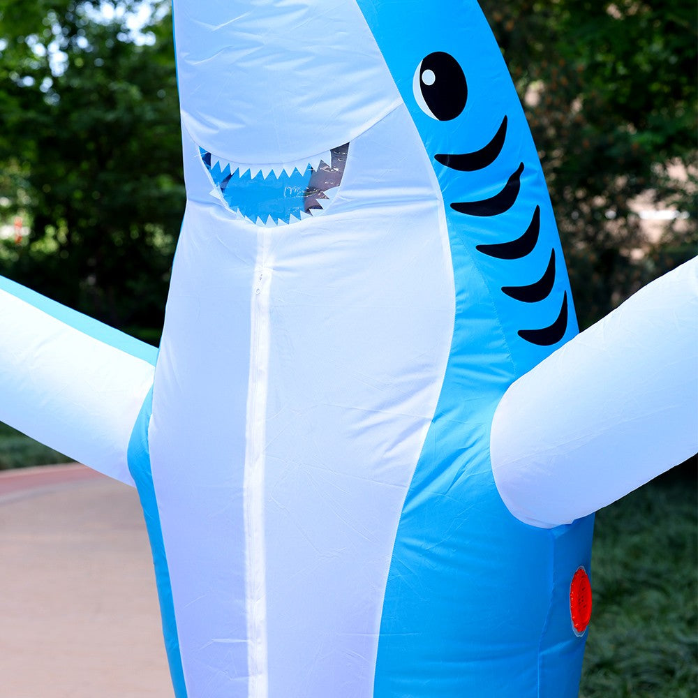 Shark Inflatable Clothing Adult Body Fun Summer Beach Mischief and Funny Role Playing, Lightweight and Breathable Design