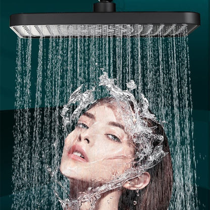 New 30cm Large Size High Pressure Overhead Rain Shower Head Large Flow Booster Rain Shower Head 360° Rotation Water Saving