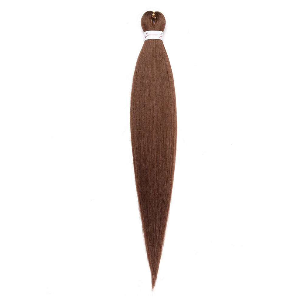 Cabelo Sintético Trançado Pré-esticado Profissional Sem Coceira Fibra Que Sela Em Água Quente 30'' Ombre Textura Yaki Extensões de Cabelo para Trança