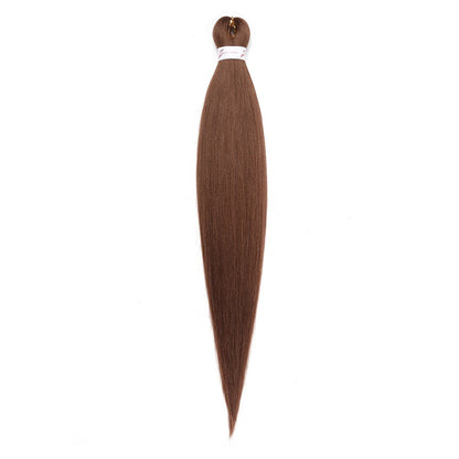 Cabelo Sintético Trançado Pré-esticado Profissional Sem Coceira Fibra Que Sela Em Água Quente 30'' Ombre Textura Yaki Extensões de Cabelo para Trança
