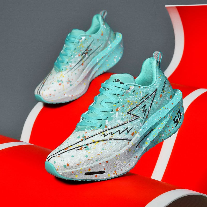 Air Cushion Carbon Plate Running Shoes Jogging Marathon Men Sports Breathable Lightweight Comfortable Nonskid Casual Sneakers