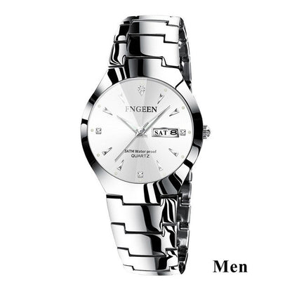 2023 FNGEEN 5808 Relogio Feminino Couple Watch Men Quartz watch for Lovers Luxury Womens wristwatch Stainless Steel Waterproof
