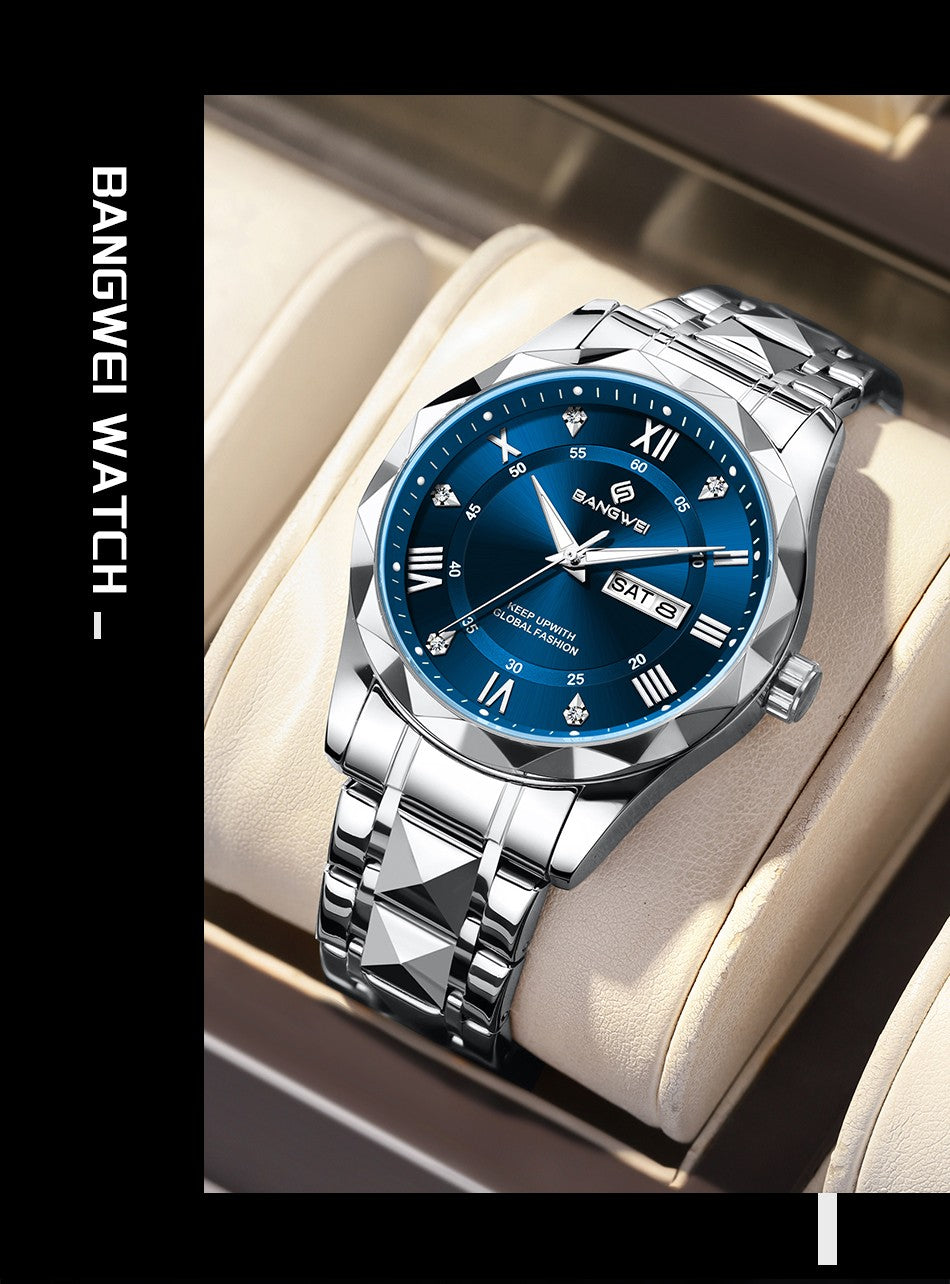 BANGWEI Woman Watch Luxury Elagant Classic Fashion ClockBusiness Casual Date Stainless Waterproof Luminous Quartz Ladies Watches