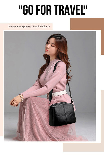 Women's Bags Retro Design Crossbody Bag Trend Quality PU Leather Bucket Shoulder Bags Small Handbags for Women