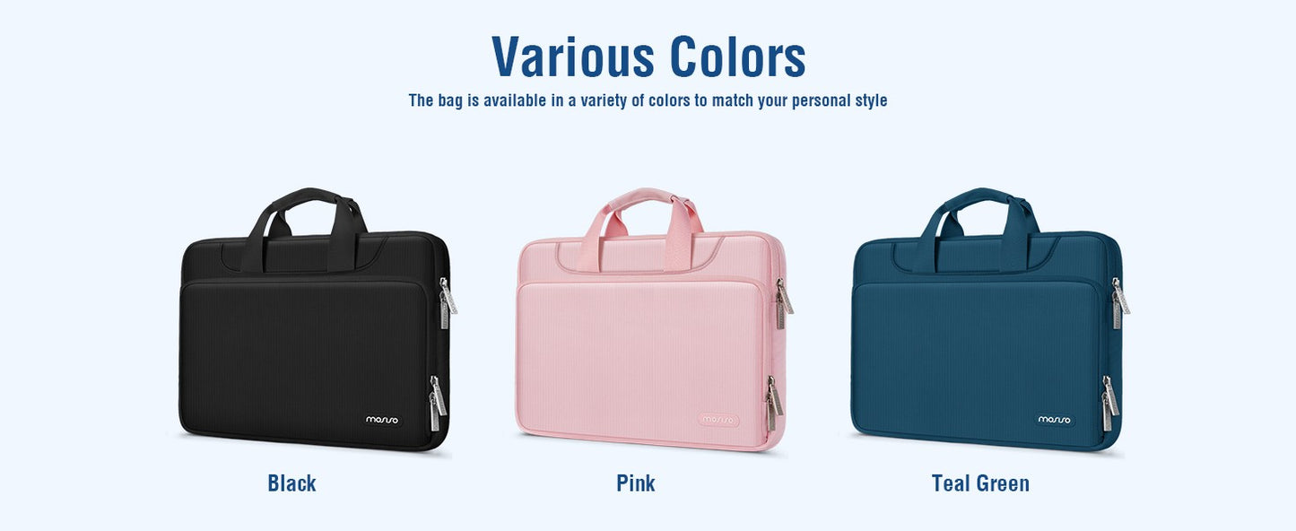 Laptop Briefcase Bag for 2025 MacBook Air Pro M5 M4 M3 M2 M1 13 13.3 14 15 15.6 16 inch HP Dell Lenovo Asus Notebook Sleeve Case