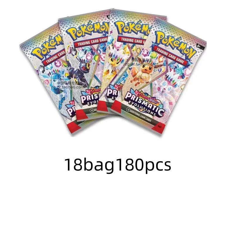 360 Cartas Pokémon Evoluções Prismáticas Escarlate Violeta 151 Tempestade Prateada Destinos de Paldea Cartas de Troca de Batalha de Booster em Inglês