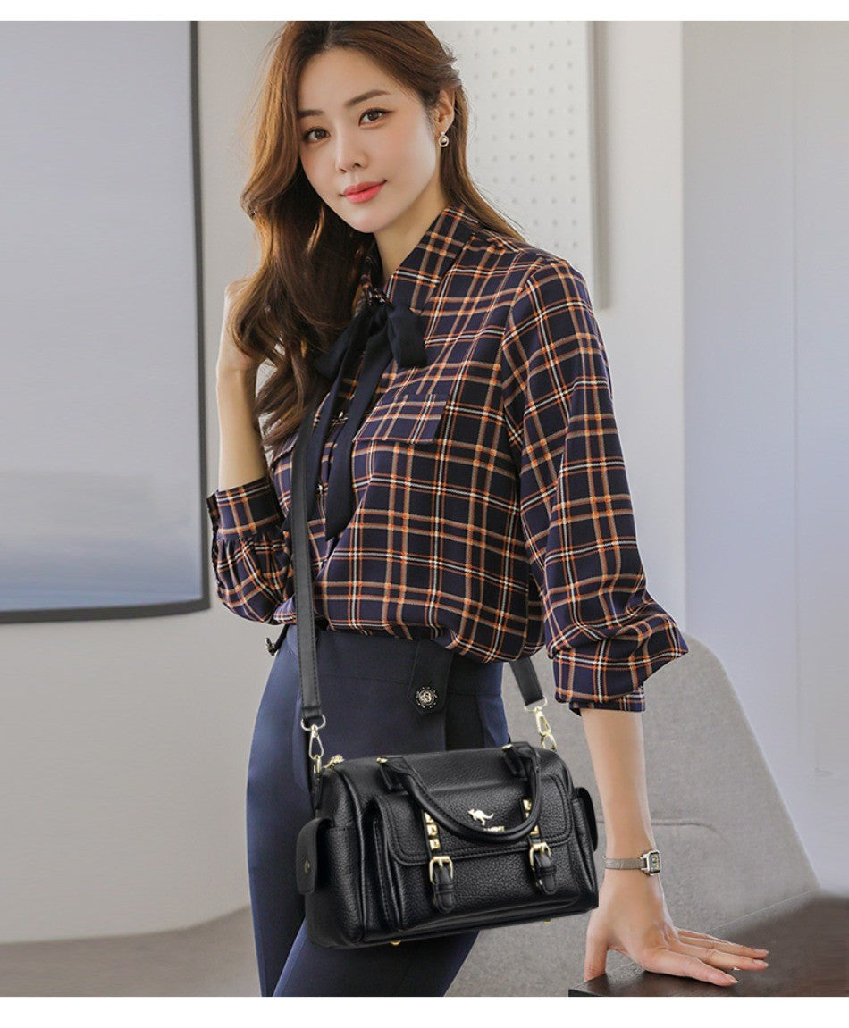 Luxury Designer Soft Pu Leather Shoulder Crossbody Messenger Bags for Women 2026 High Quality Casual Ladies Purses and Handbags