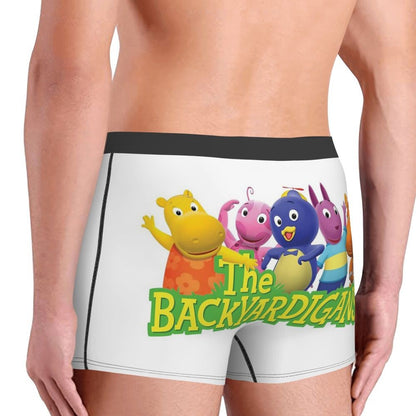 Boxer Underpants Shorts Backyardigans Funny Panties Men's Comfortable Underwear for Homme Man Boyfriend Gift