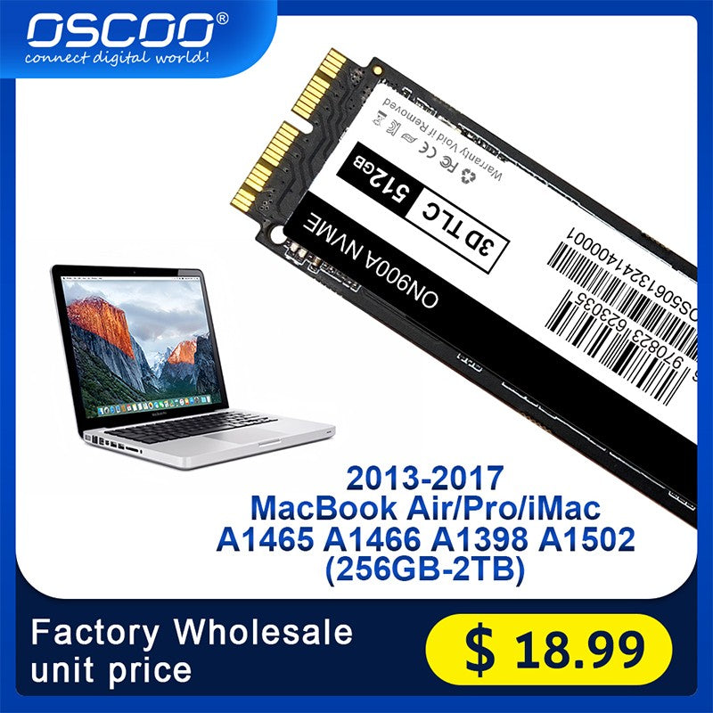 SSD de 1 TB para MacBook Pro 2015, compatível com MacBook Pro A1465 A1466/Mac Air SSD (2013-2015) A1502, SSD portátil para Apple