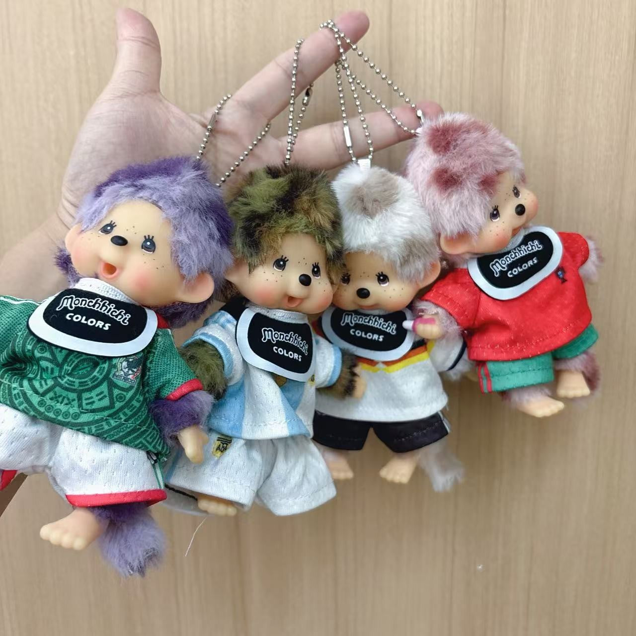 2026 NEW Monchhichi Plush Doll Pendant Kawaii Monkey Keychain Cute Cartoon Couple Keyring Bag Charms Birthday Gift ??? ?????