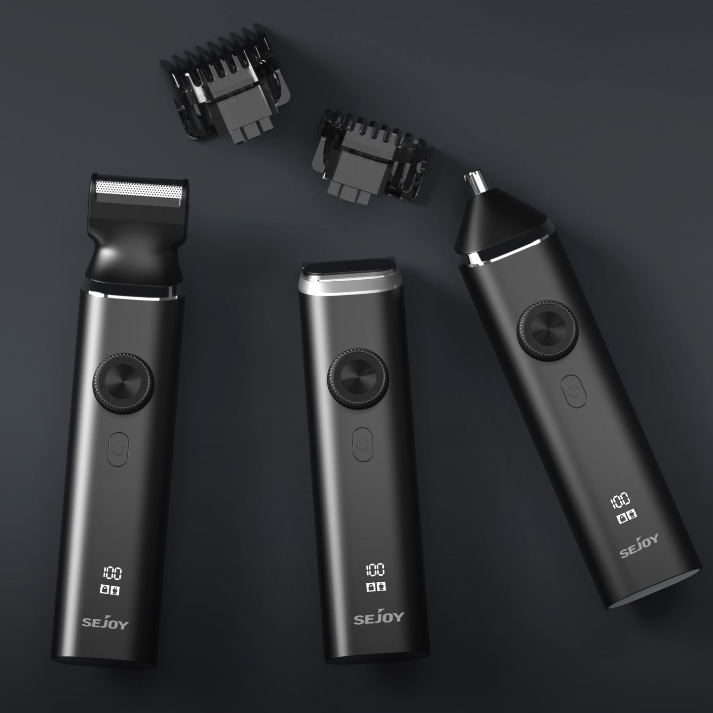 SEJOY Electric Hair Trimmer Kits Cordless Professional Hair Clipper Reachageable Waterproof Nose Hair Trimmer