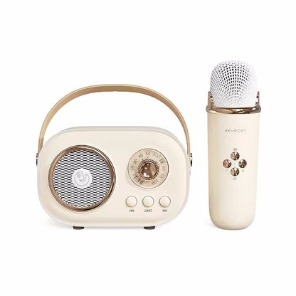 Karaoke Portable Wireless Bluetooth Speaker With Microphone Machine Radio FM Caixa De Som Mini Sound Box Music Small Column Mp3