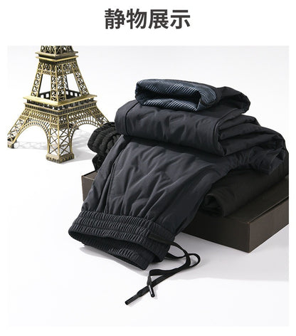 Calças Masculinas de Outono e Inverno, Novas Tendências da Moda, Impermeáveis, Acolchoadas, Quentes, Esportivas Casuais Soltas, Tamanhos Grandes, M-4XL