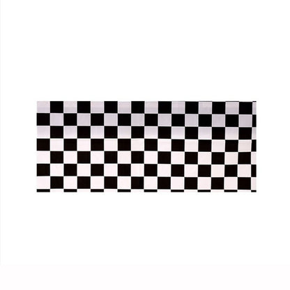 137x274cm Party F1 race black and white checkered tablecloth Waterproof and stain-proof disposable tablecloth