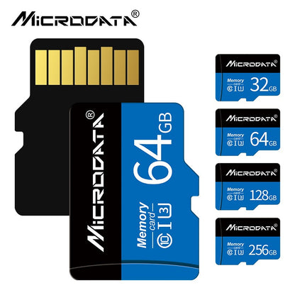 Cartões de memória 4GB 8GB 16GB Micro TF SD de alta velocidade 32GB 64GB classe 10 cartão de memória 128gb 256gb cartão TF para smartphone