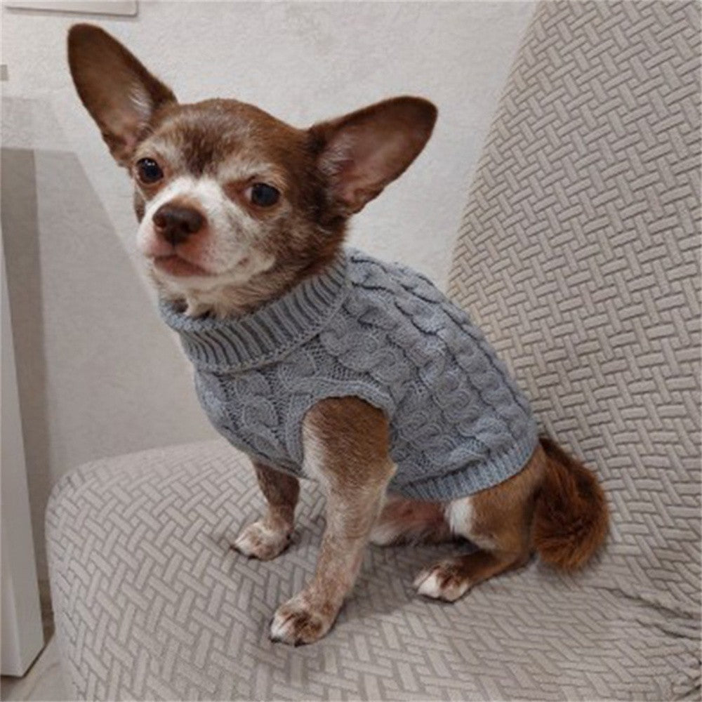 Suéter Clássico Liso para Cães Filhotes de Chihuahua, para Cães Pequenos, Roupa Quente de Inverno para Animais de Estimação, Pulôveres para Yorkshire Schnauzer Disfraz de Perro