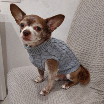 Suéter Clássico Liso para Cães Filhotes de Chihuahua, para Cães Pequenos, Roupa Quente de Inverno para Animais de Estimação, Pulôveres para Yorkshire Schnauzer Disfraz de Perro