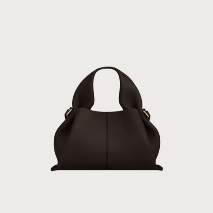 Cloud Bag Genuine Leather Light Luxury French Dumpling Bag European and American Retro High-end Handbag, Women's Crossbody Bag