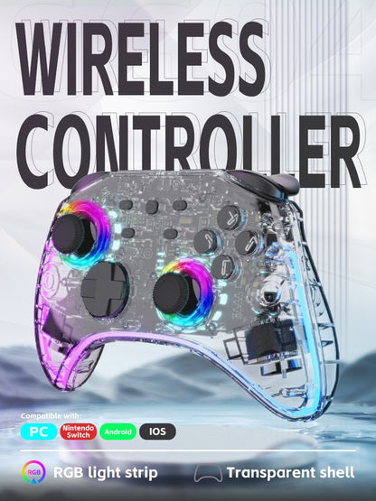 DATA FROG Transparent LED Wireless Controller For Switch Switch Lite Switch OLED Gamepad