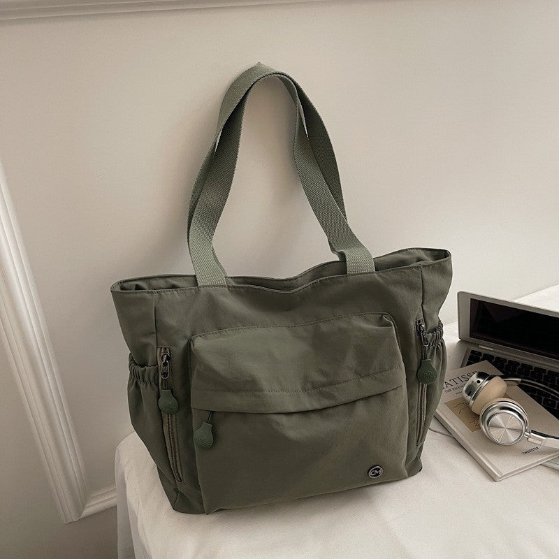 Stylish Nylon Canvas Shoulder Bag for Women Spacious Top Handle Bag Tote Casual  Comfortable and Versatile Texture Commuter Bag