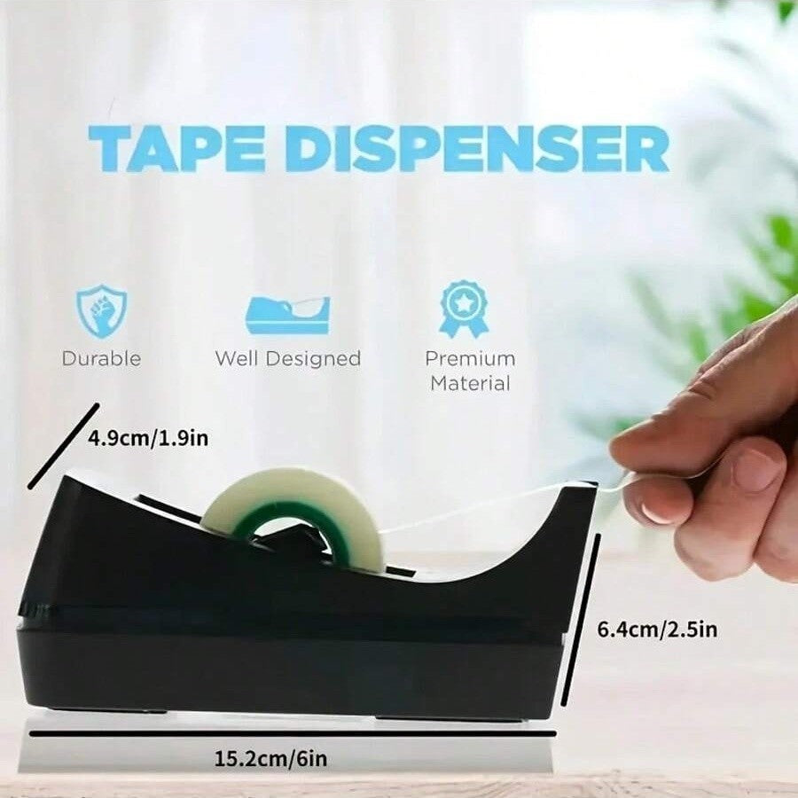 1/2pcs Desktop Tape Dispensers - Non-Slip Base - Heavy Duty Tape Dispenser - Perfect for Office Home School (Tape Not Included)