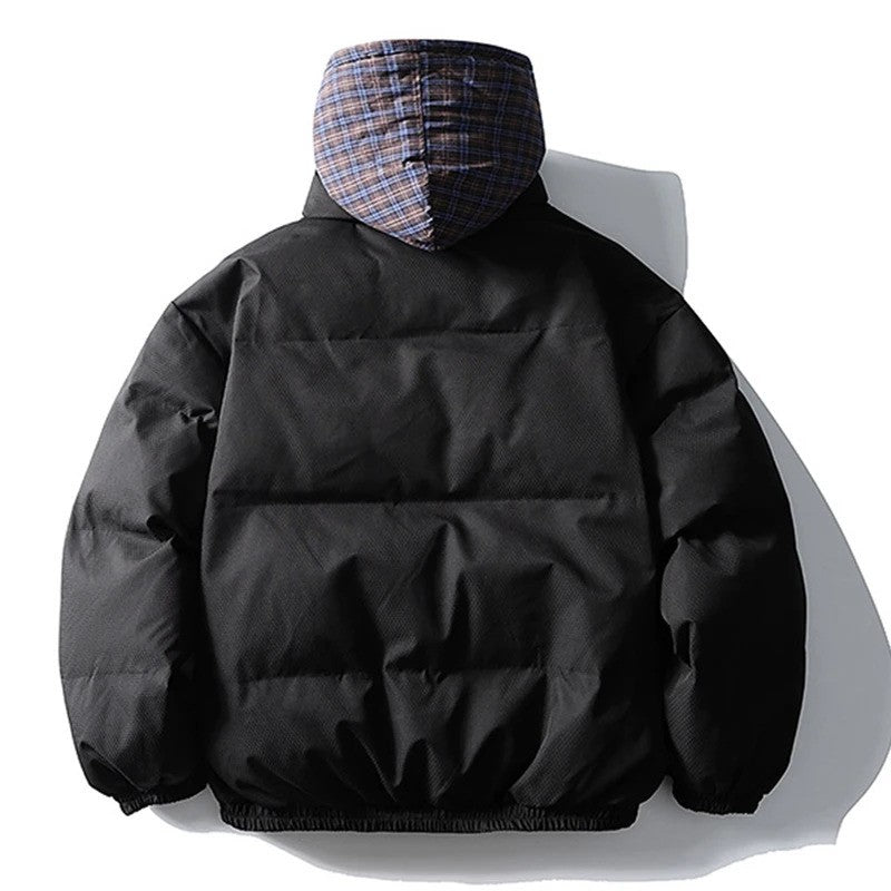 ?Mirrordust?Winter Men Jackets Thicken Warm Parkas Harajuku Oversized Bubble Coats Thicken Jackets Casual Loose Jackets Outwear