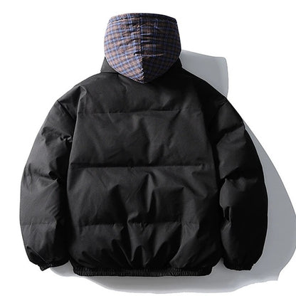 ?Mirrordust?Winter Men Jackets Thicken Warm Parkas Harajuku Oversized Bubble Coats Thicken Jackets Casual Loose Jackets Outwear