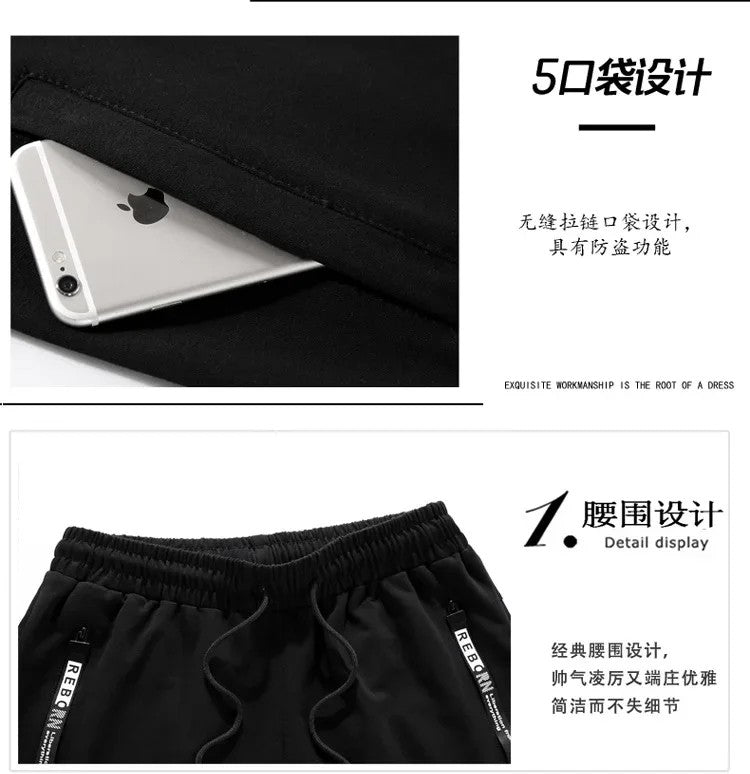 Autumn and Winter Men's Jogging Fitness Sets, Men's Casual Sportswear Sets, Zippered Sportswear Shirts + Sportswear Pants Sets