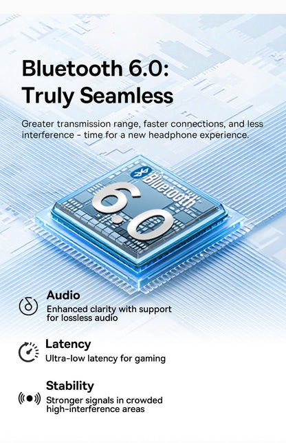 Baseus Bass BH1 Wireless Headphones Bluetooth 6.0 SuperBass 2.0 Over Ear Headset ENC Clear Calls 80hours Playtime Earphones