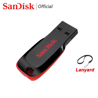Sandisk Pendrive 128gb 64gb 32gb 16gb Mini Pen Drive USB 32 64 128 16 GB Pen Drive 2.0 USB Stick Disk on Key Memória Para Celular