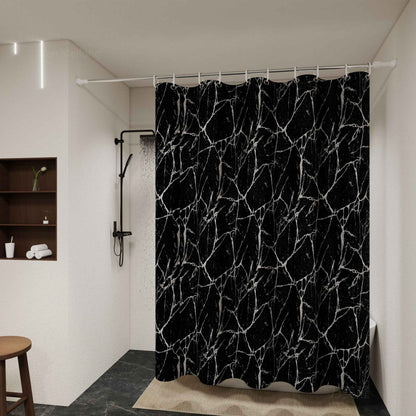 Bathroom Shower Curtain Waterproof Bathtub Bathing Curtains Easy Clean and Wipe PEVA Shower Curtains Marble Curtain with Hooks