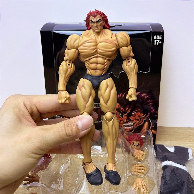 ST Baki Hanma Filho de Ogro Boneco de Ação Hanma Yuujiro Estatueta Ko Luta PVC Coleção Anime Yujiro Figuras Modelo Brinquedos Presentes