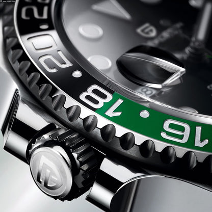 PAGANI DESIGN V3 Versão Relógios GMT Masculino Luxo Safira Relógio Automático Mecânico 40MM Aço Inoxidável À Prova D' Água