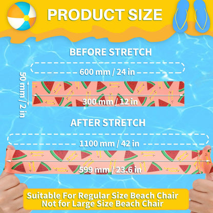 2 Pcs 11.8in Towel Bands for Beach Chairs Wide Windproof Beach Towel Straps  Elastic Bed Sheet Storage Belt Durable Bands Cruise