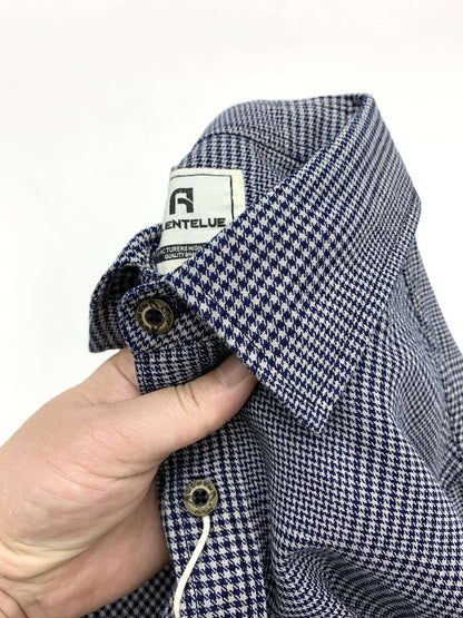 Plaid shirt Men's vintage shirt American cargo cotton loose casual coat